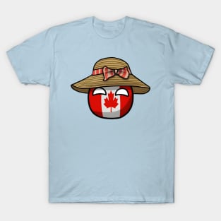 Canada Sunhat Summer Countryball T-Shirt